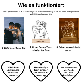 Personalisierte 3D-Fotoholzlampe