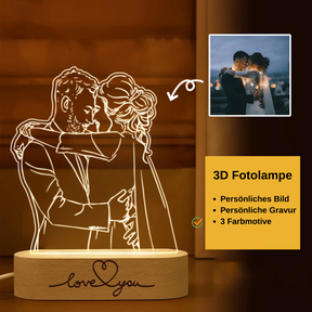 Personalisierte 3D-Fotoholzlampe