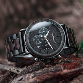 Armbanduhr "Waldgebirge" von Wood o'clock