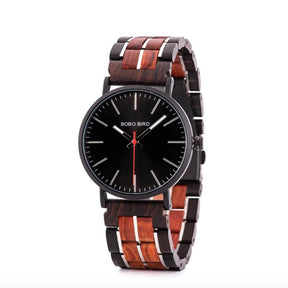 Klassische Armbanduhr für Herren - die "Alpina" aus edlem Holz