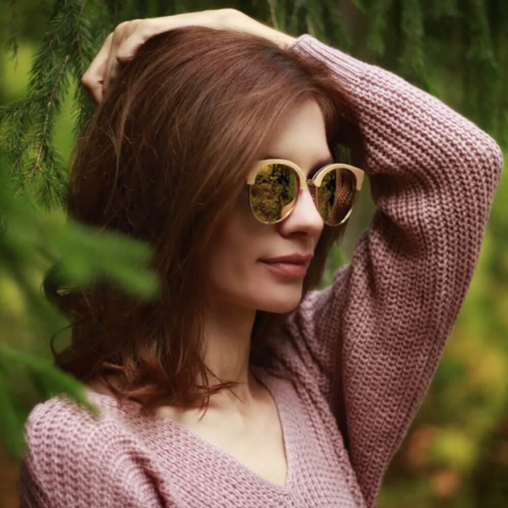 Dein Highlight für den Sommer - Sonnenbrille "Ladykiller" aus Holz
