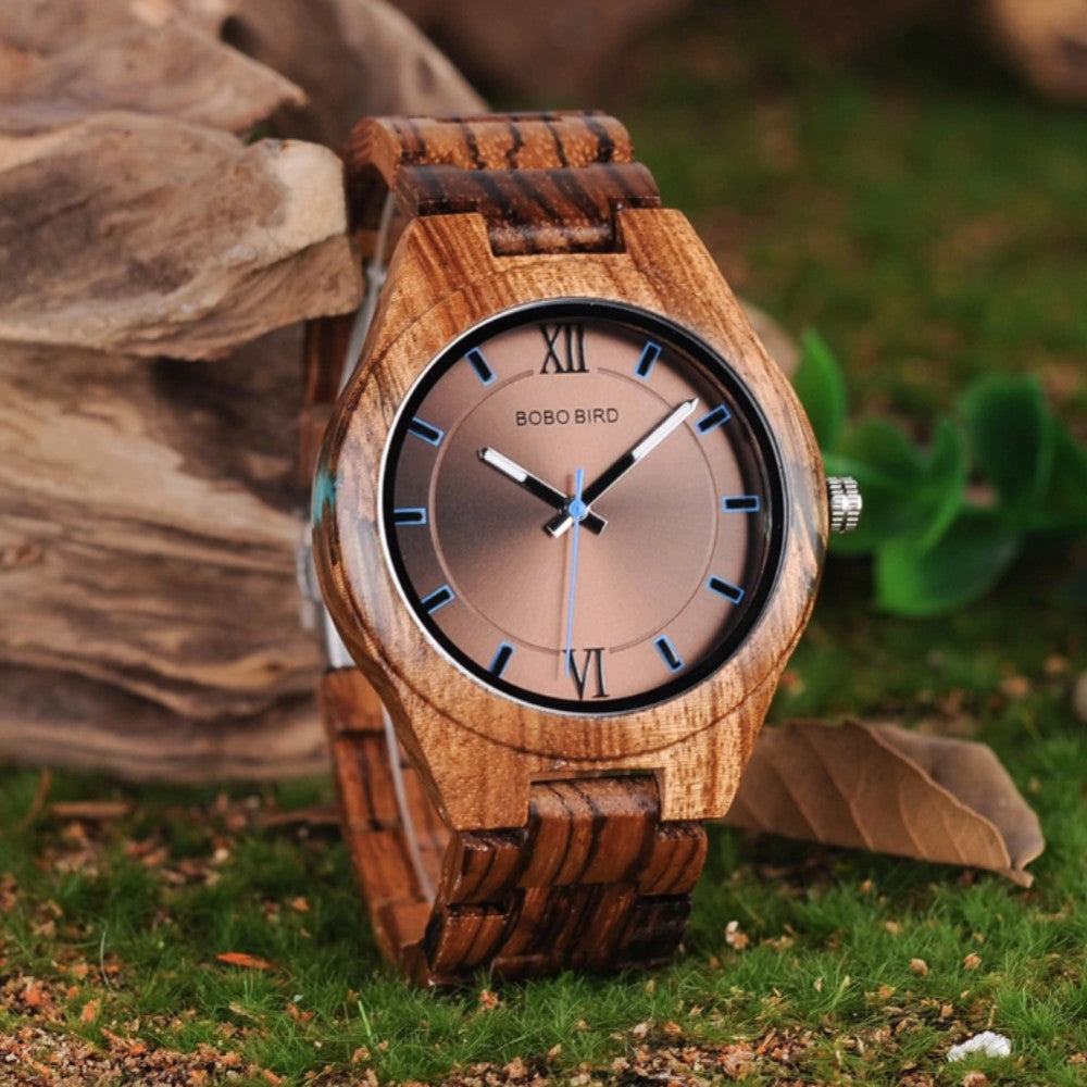 Bestelle dir noch heute die edle Armbanduhr "Wildholz"