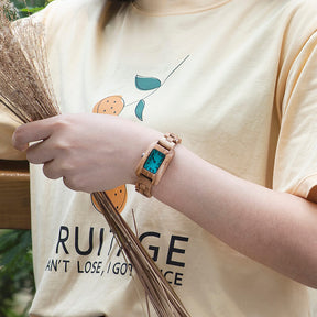 Mit der Uhr "Olive" trägst du ein echtes Highlight an deinem Arm