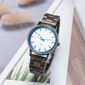 Die Holzarmbanduhr "Summertime" ist das Must-Have für jede Frau