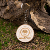 Ein absolutes Naturprodukt - Schlüsselanhänger aus Holz von Wood o'clock