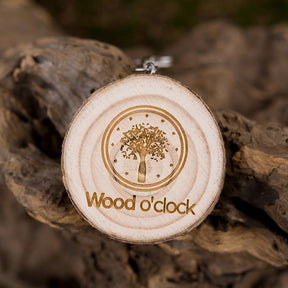 Wood o' clock Schlüsselanhänger aus edlem Holz