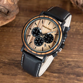 Hochwertig und robust - unsere Armbanduhr "Haselbraun"