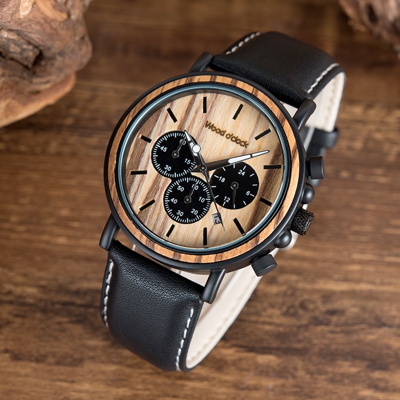 Hochwertig und robust - unsere Armbanduhr "Haselbraun"