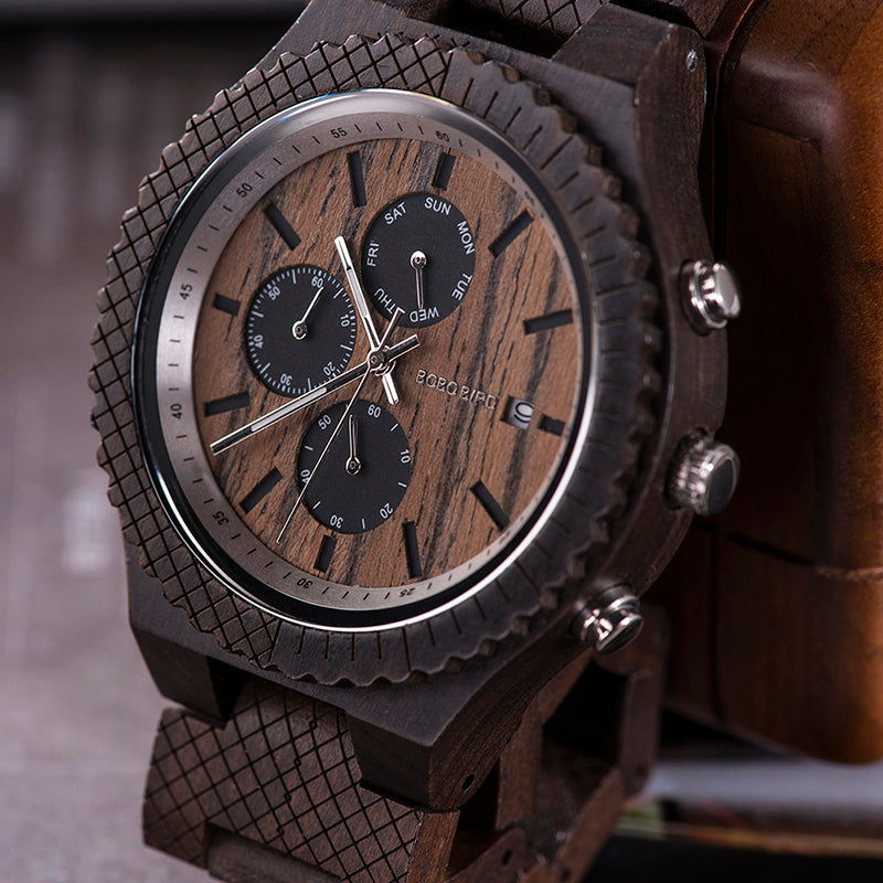 Bestelle dir noch heute deine Armbanduhr "Winternacht" bei Wood o'clock