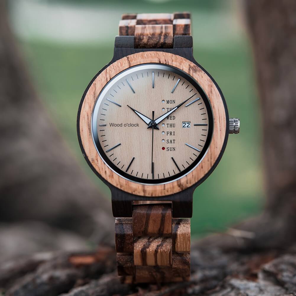Die Holzarmbanduhr "Walnuss" von Wood o'clock