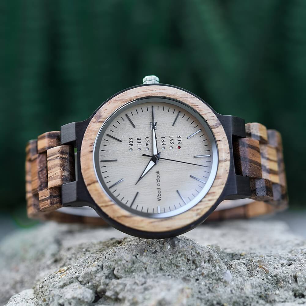 Trage deine Armbanduhr "Walnuss" zu jedem Anlass